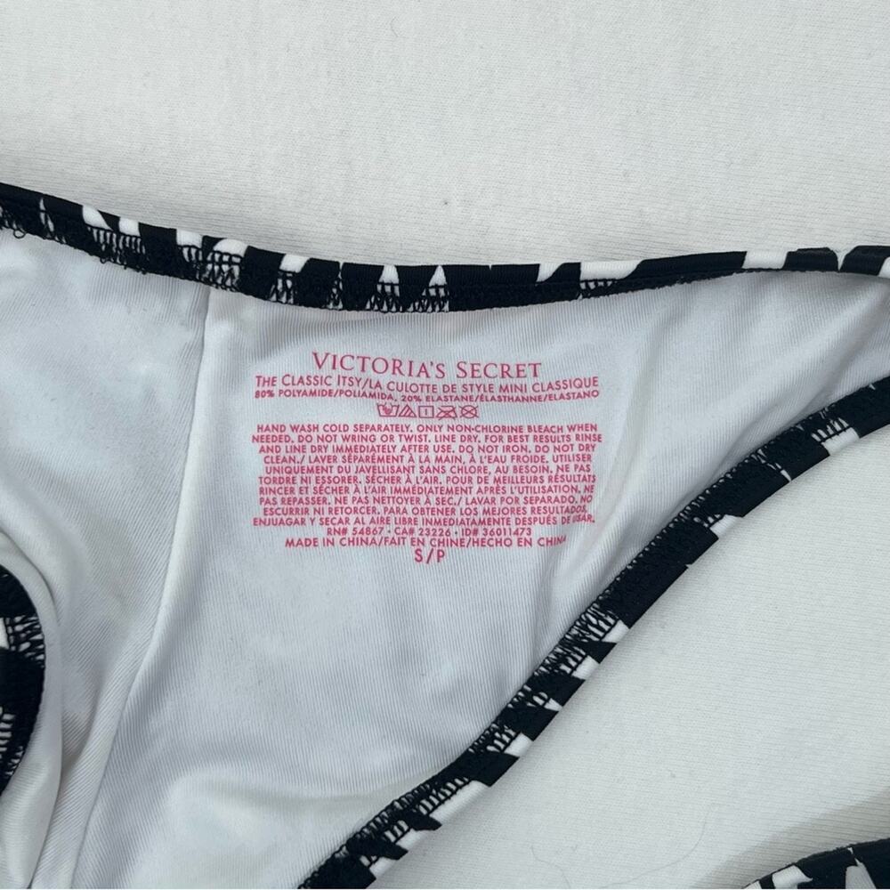 Victoria’s Secret The Classic Itsy Bikini Bottom Geometric Print Ruched Sz S - Picture 6 of 8